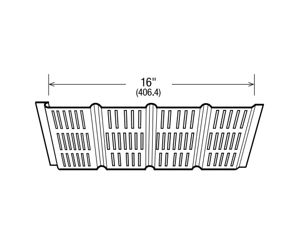 Gentek Aluminum Soffit 4 Panel Vented Black